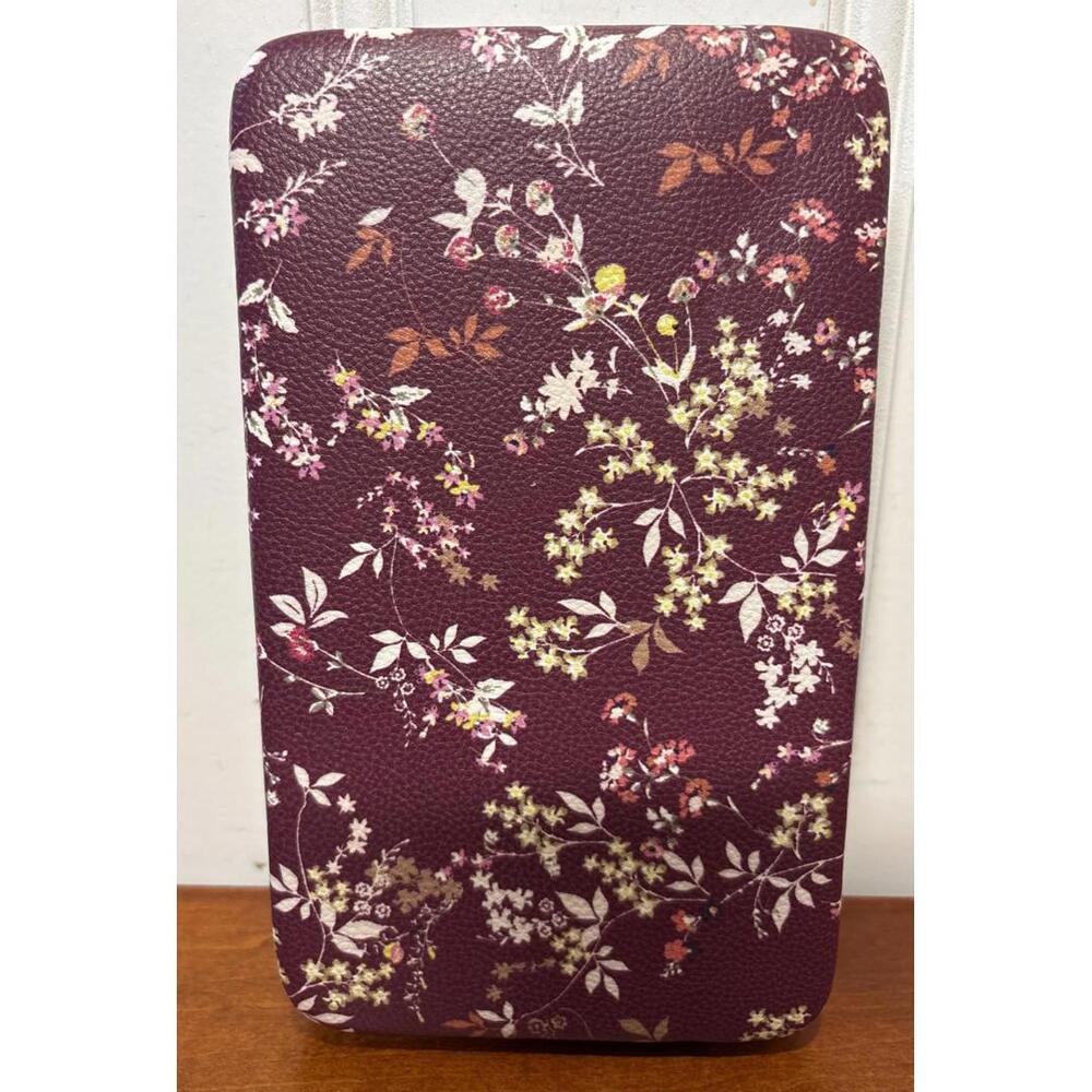 Vintage Women’s Wallet Purse Box Floral Print Card, Checkbook & Money Holder - Picture 2 of 13